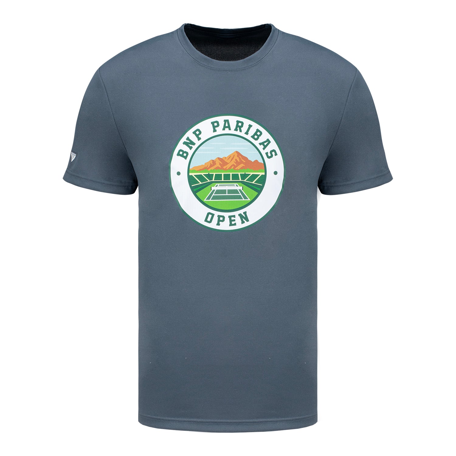 Levelwear BNP Paribas Open Circle Picture T-Shirt in Charcoal - Front View