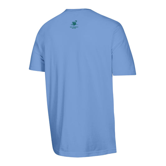Gear for Sports BNP Paribas Palm Tree Stadium T-Shirt in Light Blue - Back View