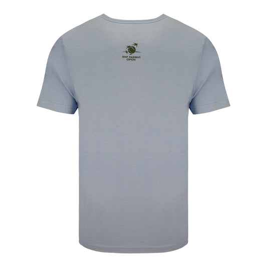 Gear for Sports BNP Paribas Open Palm Tree Stadium T-Shirt in Light Blue - Back View