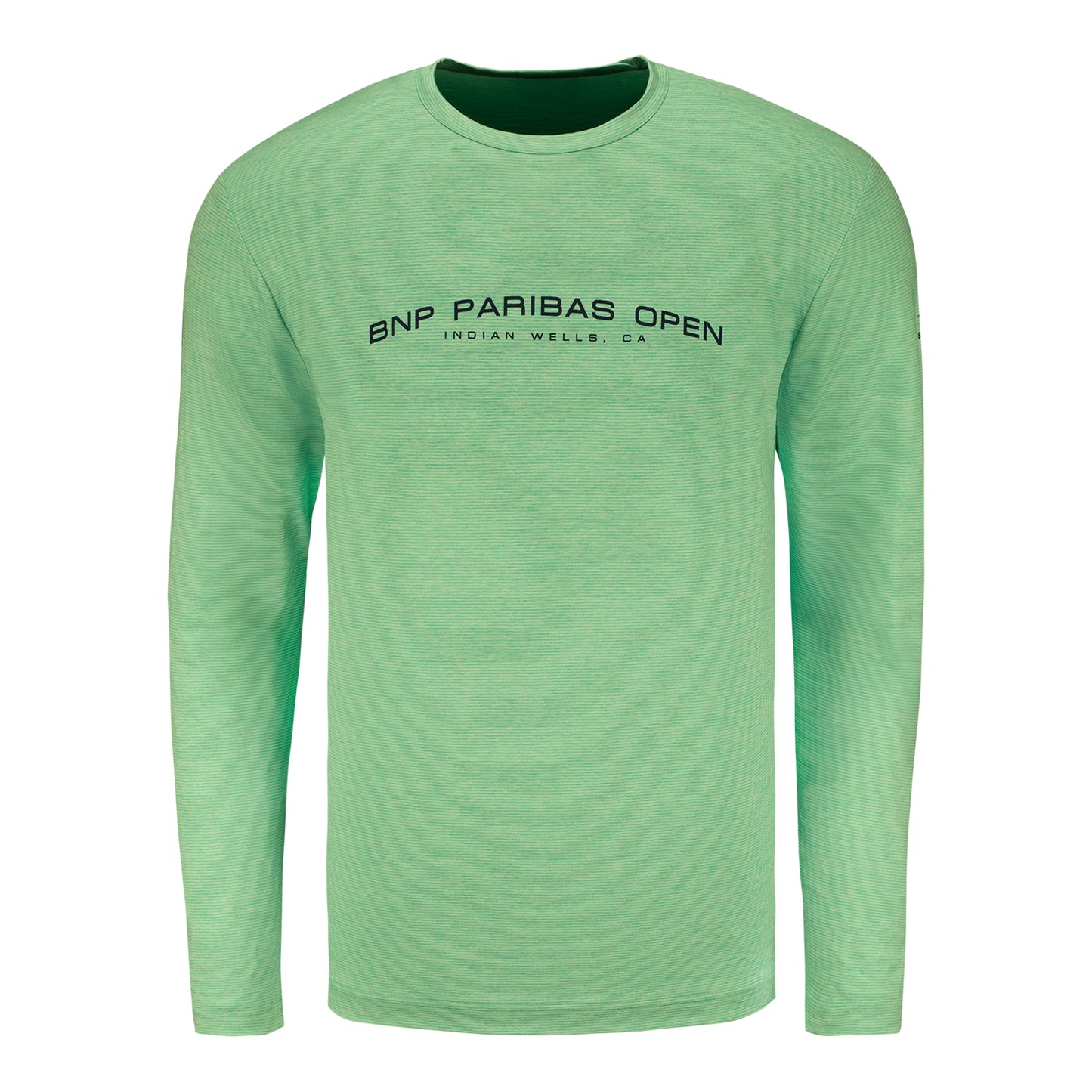 Gear for Sports BNP Paribas Open Event Text Long Sleeve T-Shirt in Portal Teal - Front View