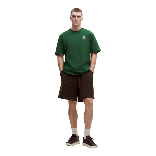 lululemon BNP Paribas Open Heavyweight Cotton T-Shirt in Ivy Grove - Modeled Full Body