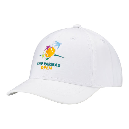 Garb BNP Paribas Open Toddler Official Logo Hat in White - Angled Front Left View