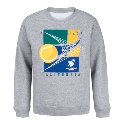 Garb BNP Paribas Open Youth Crewneck Sweatshirt in Grey - Front View