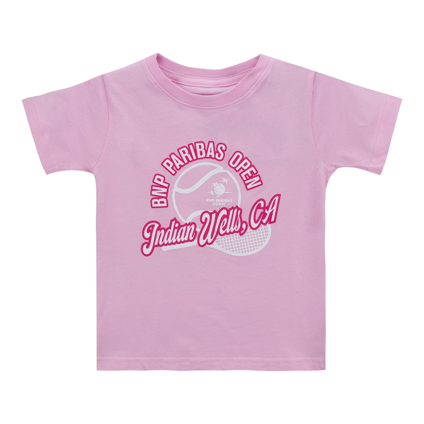 Garb BNP Paribas Open Toddler T-Shirt in Light Pink - Front View