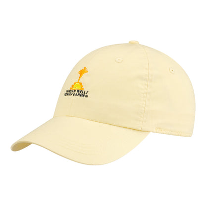 Ahead Indiana Wells Tennis Garden Ladies Logo Hat in Soft Yellow - Front Left View